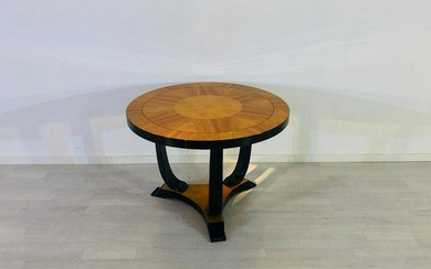 Art Deco End Table made of Ash and Cherry Wood Paris