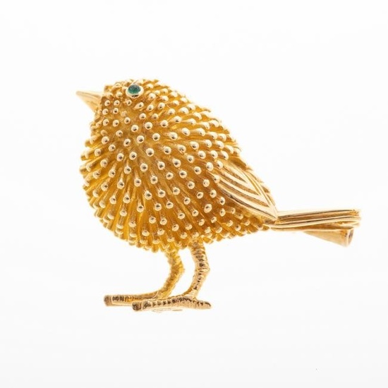 A 1993 Tiffany & Co. 18K Bird Brooch