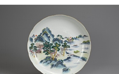 A CHINESE FAMILLE ROSE PORCELAIN DISH, EARLY 20TH CENTURY. S...