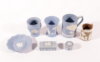 A Collection of Wedgwood items inc Dishes Small Vases