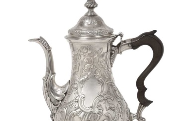 A George III Irish Silver Coffee-Pot Maker's Mark Overstruck, Dublin, Retailed by Carden Terry, Cork, Circa 1770