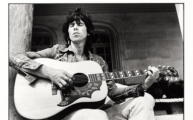 A Limited Edition Photograph of Keith Richards By Dominique Tarle (French, born 1949) Titled "Villa Nellacote"