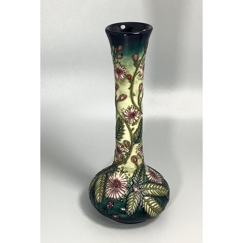 A Moorcroft Design Studio pottery vase of Persian form, deco...