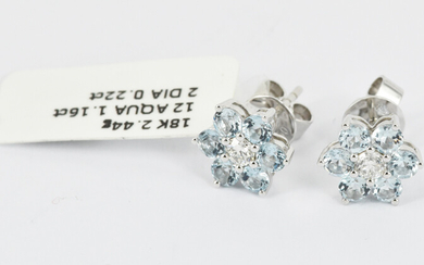 A PAIR OF EAR STUDS