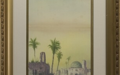 A PAIR OF MIDDLE EASTERN WATERCOLOURS BY H. LINTOR