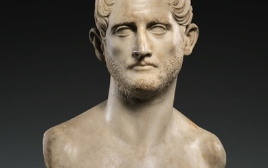 A ROMAN MARBLE PORTRAIT BUST OF A MAN, TRAJANIC, EARLY 2ND CENTURY A.D.