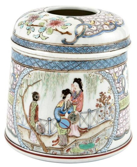 A Rare and Finely-Enameled Chinese Export Porcelain