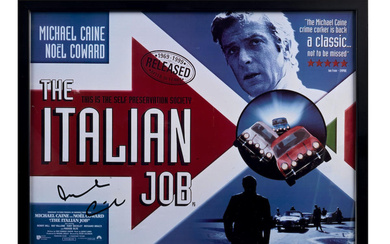 A Re-released photoprint of The Italian Job signed by Michael...