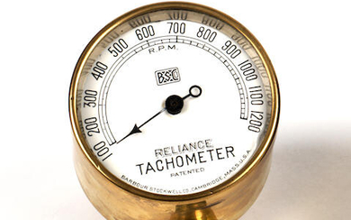 A Reliance Tachometer by Barbour Stockwell Co of Cambridge Mass, American, circa 1910