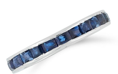 A SAPPHIRE ETERNITY RING the full eternity band set