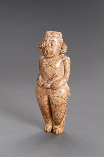 A STONE INDUS VALLEY STYLE FIGURE OF A MAN