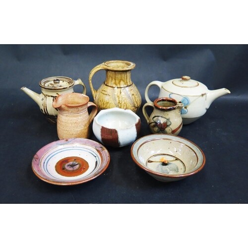 A Selection of Studio Pottery (tallest 17cm)