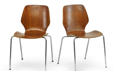 A Set of Four Westnofa, Norway Bentwood Chairs.