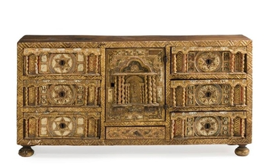 A Spanish-style vargueno cabinet