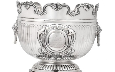 A Victorian Silver Punch-Bowl, by William Hutton and Sons, London,...