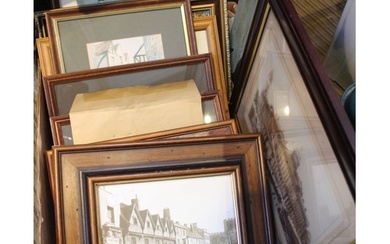 A collection of framed photographs of Stratford-upon-Avon, K...
