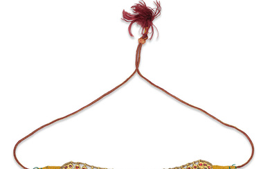 A gem-set gold choker necklace (guluband) South India, 19th/ 20th...