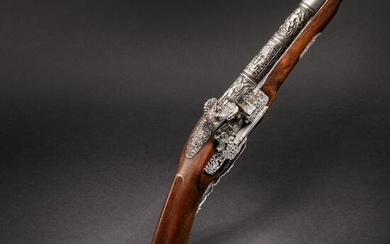 A luxurious Italian miquelet-rifle with chiselled