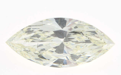 A marquise shape diamond, weighing 0.80cts.