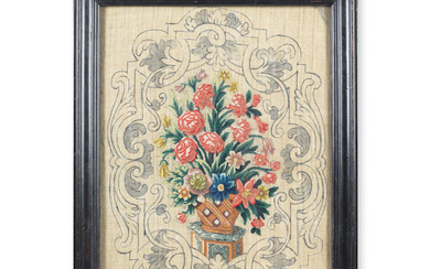 A needlework picture Mid-18th century, French