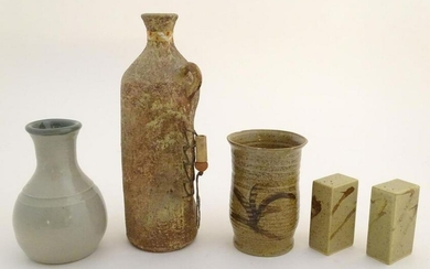 A quantity of assorted studio pottery wares, to include