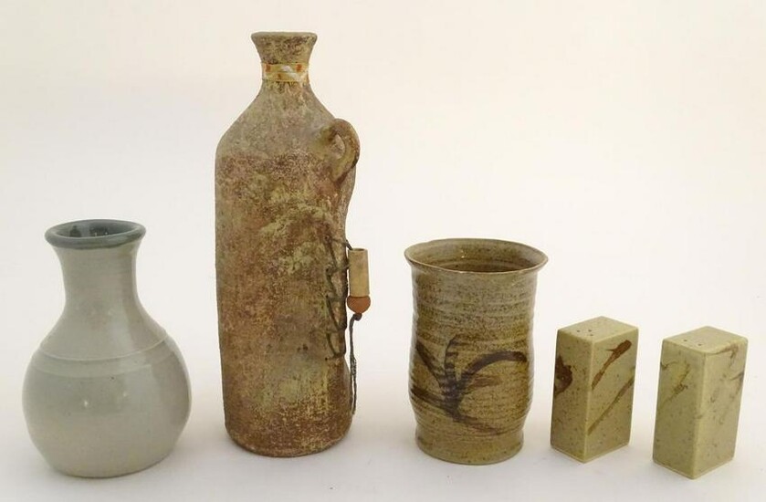A quantity of assorted studio pottery wares, to include