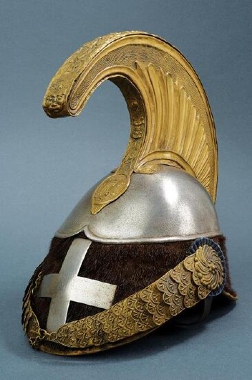 A rare 1840 model dragon trooper's helmet