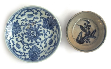 A small Chinese blue and white Tek Sing Cargo style dish, 10...