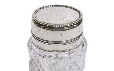ABCG Powder Jar with Sterling Hinged Lid