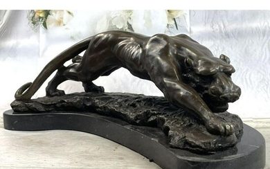 After Bugatti, Bronze Panther Sculpture