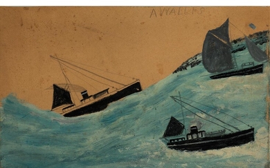 Alfred Wallis, 1855 Devenport – 1942 St Ives Bay, FISCHKUTTER