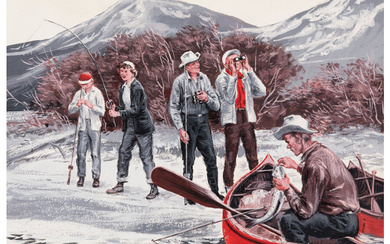 American Artist (20th Century), Fishing Trip