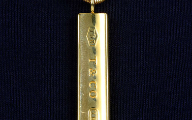 An '1887' pendant, on chain, by Tiffany & Co.