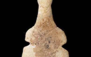 An Anatolian marble schematic idol