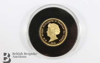 An Elizabeth II 400th Anniversary gold proof laurel coin,...