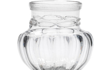 An early glass jar, probably Norwegian, 18th century
