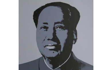 Andy Warhol "Mao Grey" Print Serigraph On Paper