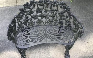 Antique Cast Iron Neo Classical Garden Bench