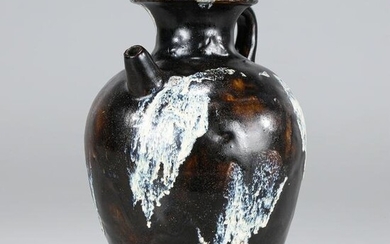 Antique Chinese Glazed Ceramic Ewer