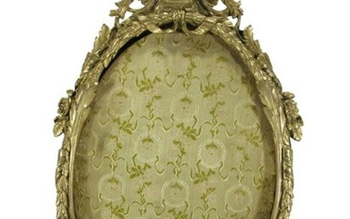 Antique French bronze picture frame