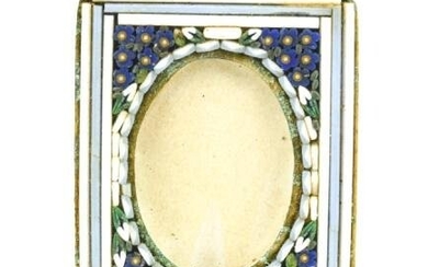 Antique Miniature Italian Micro Mosaic Frame