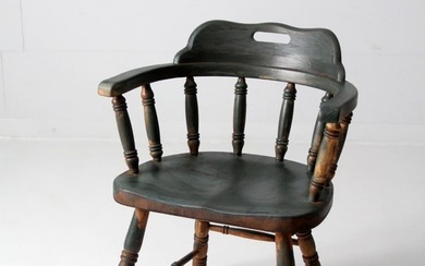 Antique Painted Captains Chair