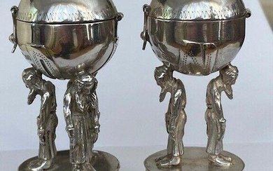 Antique Solid Silver set of KONSTANTIN LAKOVLEVICH PETS