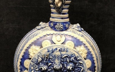 Antique Westerwald Style Salt Glaze Stoneware Jug