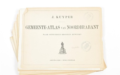 [Atlas et cartes] [Brabant septentrional] Cartes municipales de Kuyper J. Kuyper. Gemeente-Atlas van Noord Brabant...