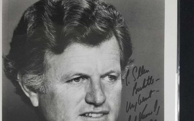 Autographed photo of Ted Kennedy 1981