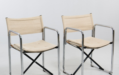 BÖRJE LINDAU & BO LINDEKRANTZ. A pair of armchairs, “X75-2", Lammhults, designed in 1972.