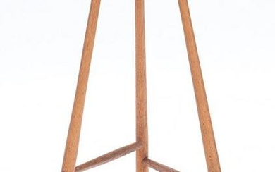 Bar stool by Wharton Esherick student Horace B Hartshaw, signed. Ht: 26" Wd: 15.25" Dpth: 16"