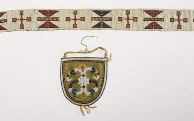 Beaded Belt and Pouch