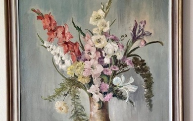 Beautifully painted Still Life with FLOWERS Oil on canvas